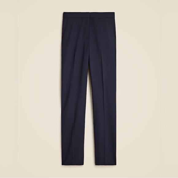 J.Crew Petite full-length Kate straight-leg pant in Italian bi-stretch wool - Picture 1 of 4